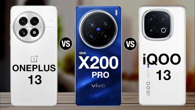 Vivo X200 vs iQOO 13 vs OnePlus 13 comparison