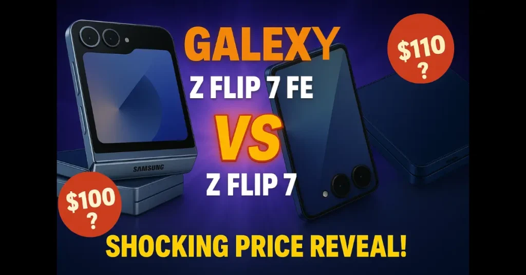Galaxy Z Flip7 FE vs. Galaxy Z Flip7