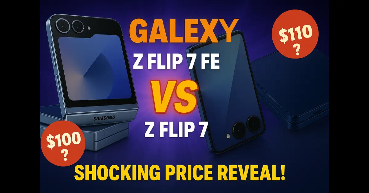 Galaxy Z Flip7 FE vs. Galaxy Z Flip7