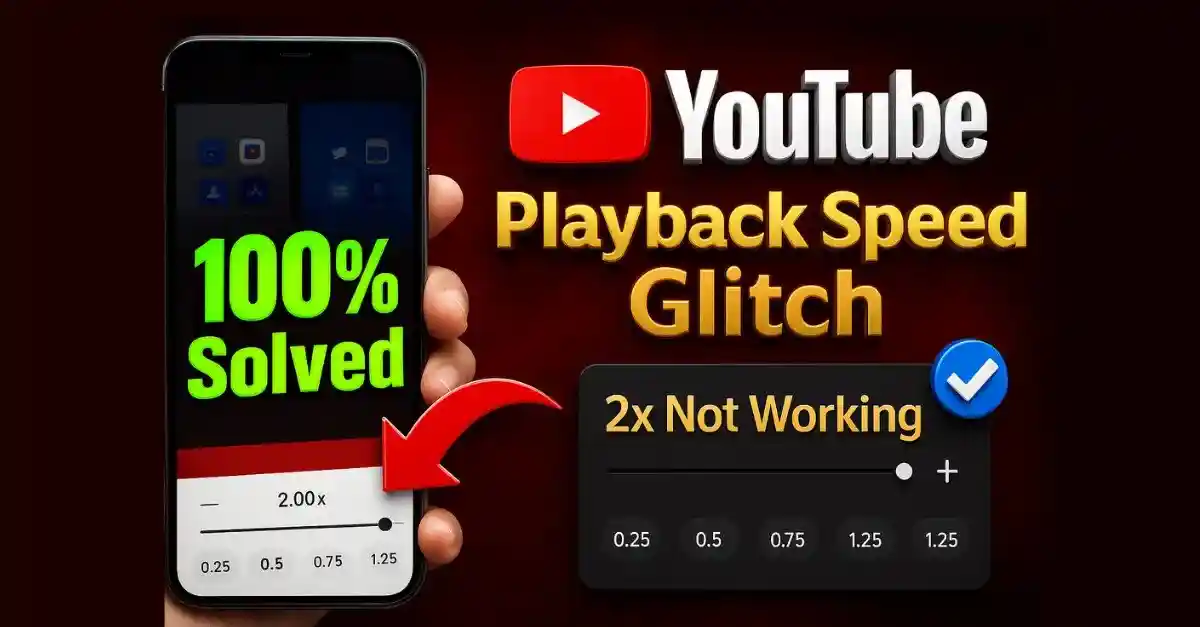 YouTube App Playback Speed Glitch on Android